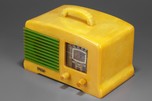 FADA L-56 Catalin Radio in Light Yellow + Bright Green